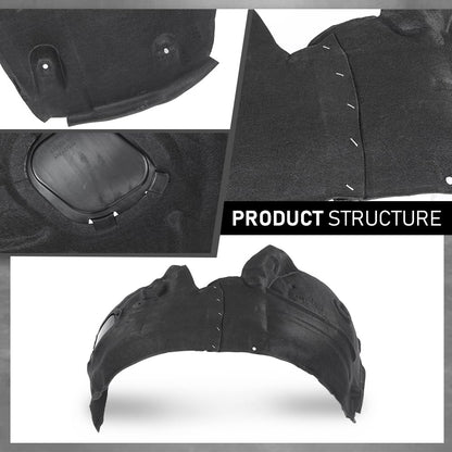G-PLUS Front Left Fender Liner Inner, Compatible with Audi A6 A6 Quattro 2012-2017/ S6 2013-2017, Driver Side, 4G0821133D, AU1248132