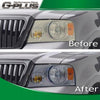 G-PLUS Front Headlight Lens Cover Compatible with 2004-2008 F150/06-08 Lincoln Mark LT, Left & Right Side (Smoky Lens)
