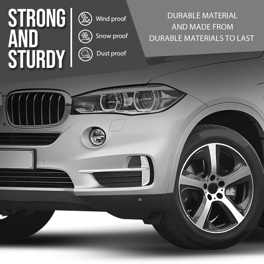 G-PLUS Bumper Trim Silver Compatible with BMW X5 2014–2018 Fits xDrive40e 2016–2018 (Excluding M Sport Package) Standard Edition Front Bumper Trim Strips 51117303114 51117303113