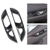 G-PLUS Carbon Fiber Door Lock Switch Button Panel Cover Trims Compatible with Chevy Corvette C8 2020 2021 2022 2023