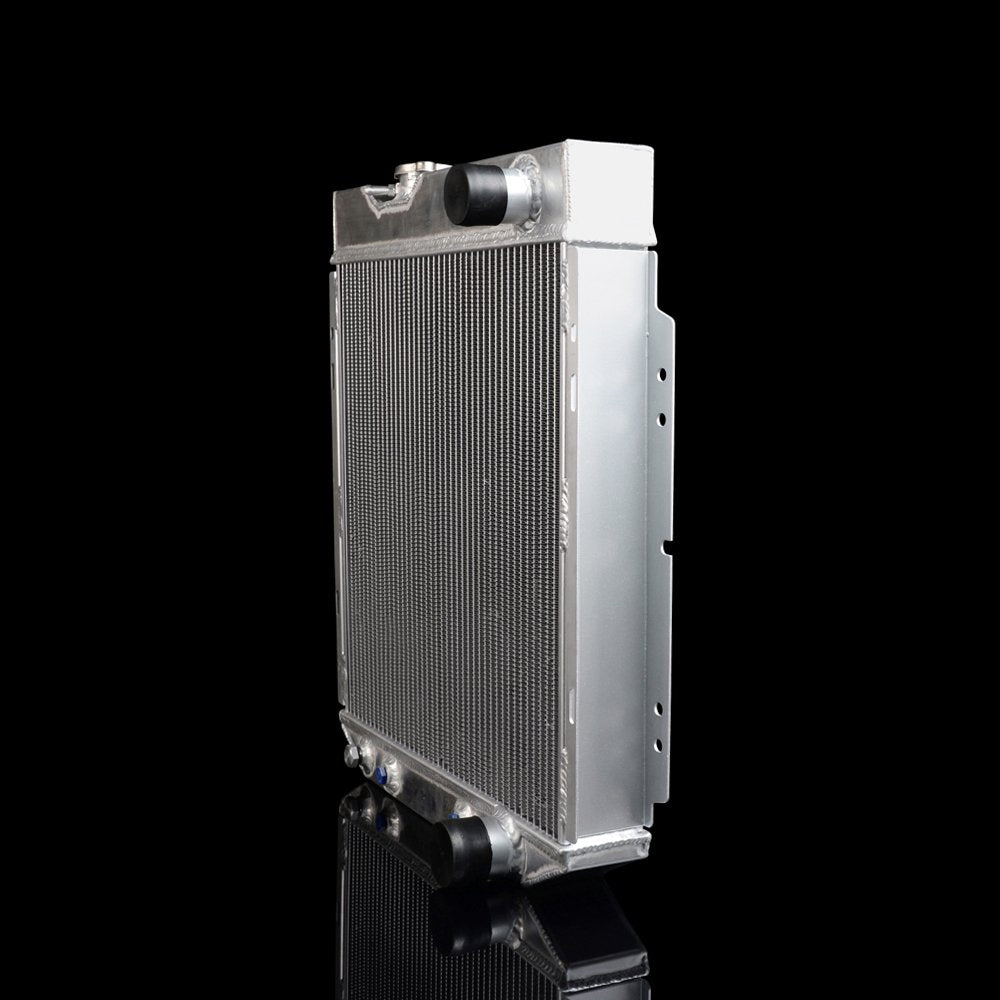 62mm Aluminum Racing Radiator Replacement For FORD MUSTANG/SHELBY V8 I6 MT/AT 1964 1965 1966