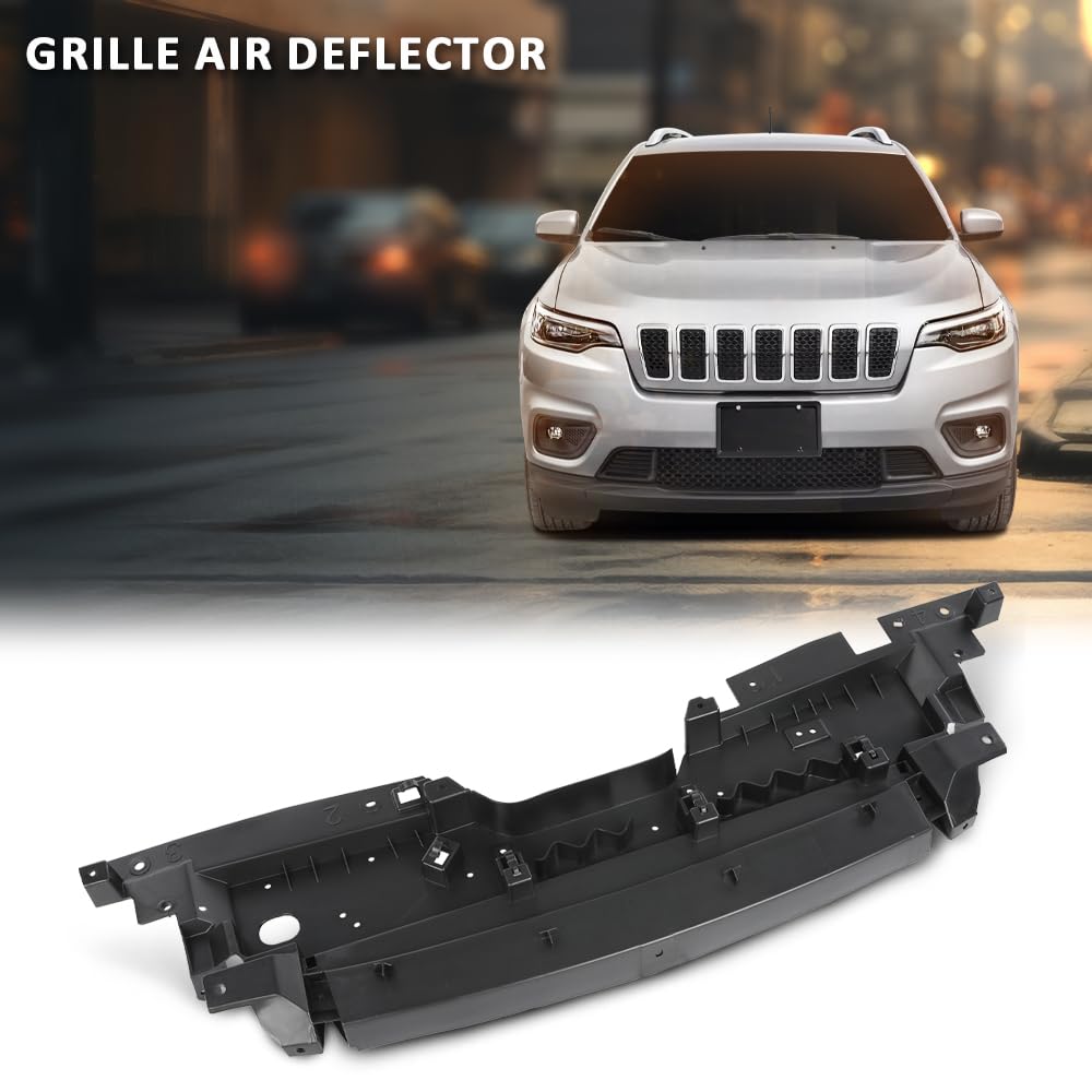 G-PLUS Grille Air Deflector Upper Rad Seal Compatible with Jeep Cherokee 2019-2021 68437115AA, CH1218119