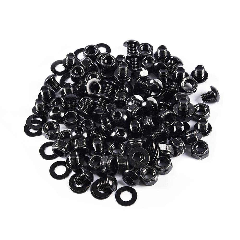 G-PLUS Universal Fender Flares Screw/Bolt Hardware Kit Set Compatible with Universal Car Models Black