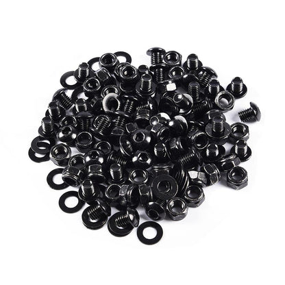 G-PLUS Universal Fender Flares Screw/Bolt Hardware Kit Set Compatible with Universal Car Models Black