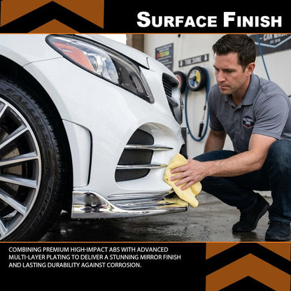 G-PLUS Front Right Outer Primed Bumper Trim Compatible with Benz C300 2019-2023 Fit Models With AMG Styling | OE Replacement 2058858702 MB1047159 | No Cutting | Paint-Ready | Family-Driven Reliability