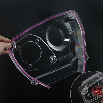 G-PLUS Clear Cam Gear Timing Belt Cover Compatible With Mitsubishi DSM Evolution LANCER EVO4-8 4G63