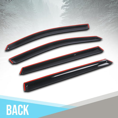 G-PLUS Out-Channel Window Visor Deflectors Tape-On Side Rain Guards Compatible with Subaru Outback(Premium, Limited, Touring) 2020-2025 4PCS Smoky