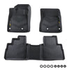 G-PLUS TPE Floor Mats Compatible with Nissan Rogue 2021-2024 2025(No Sport Models) 3PCS Car Mats 1st & 2nd Row All Weather Floor Liners Accessories Cargo Liner Black