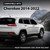 G-PLUS Rear Door Molding Rear Passenger Side Compatible with Jeep Cherokee 2014-2022 Black CH1505110, 6VX68RXFAC