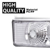 G-PLUS LED DRL Headlights, Compatible with 1992-1996 Ford Bronco F150 F250 F350(Fits Models with Halogen Headlights Only) Bumper Headlamp, Smoky lens Black Housing Clear Reflector