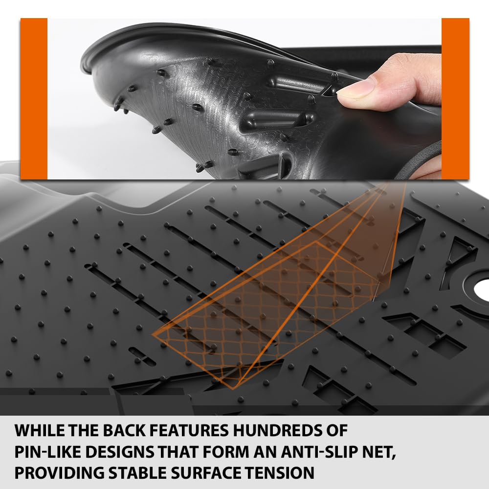 G-PLUS Floor Mats Fit Ford Transit Connect 2014-2021(Only Fit with Vinyl Flooring and Floor Posts) All Weather Protection TPE Floor Cargo Liners Accessories Waterproof 1st Row Black 2PCS