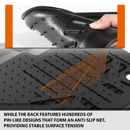 G-PLUS Floor Mats Fit Ford Transit Connect 2014-2021(Only Fit with Vinyl Flooring and Floor Posts) All Weather Protection TPE Floor Cargo Liners Accessories Waterproof 1st Row Black 2PCS