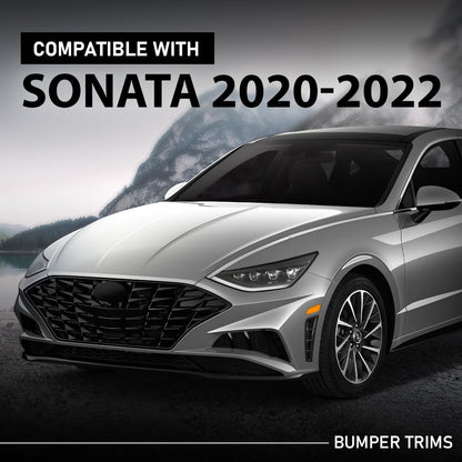 G-PLUS Front Bumper Trims Driver and Passenger Side Primed Compatible with Hyundai Sonata 2020-2023 86596L0400, 86595L0400