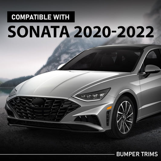 G-PLUS Front Bumper Trims Driver and Passenger Side Primed Compatible with Hyundai Sonata 2020-2023 86596L0400, 86595L0400