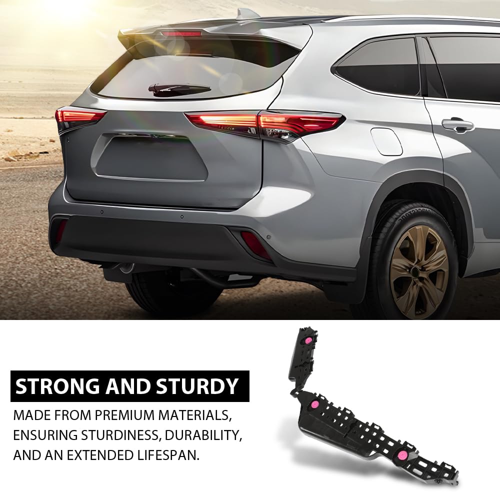 G-PLUS Bumper Bracket Rear Passenger Side Compatible with Toyota Highlander 2020 2021 2022 2023 521550E100