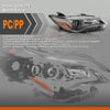 G-PLUS Headlight Assembly Front Headlamp Right Side Compatible with Toyota Camry 2015-2017 TO2503222, TO2502222, TO2503223, TO2502229, TO2503229,8111006860 Clear Lens Black Housing Amber Reflector