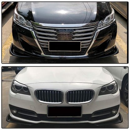 Universal Winglet Type-1 Aero Front Bumper Lip Splitter Diffuser