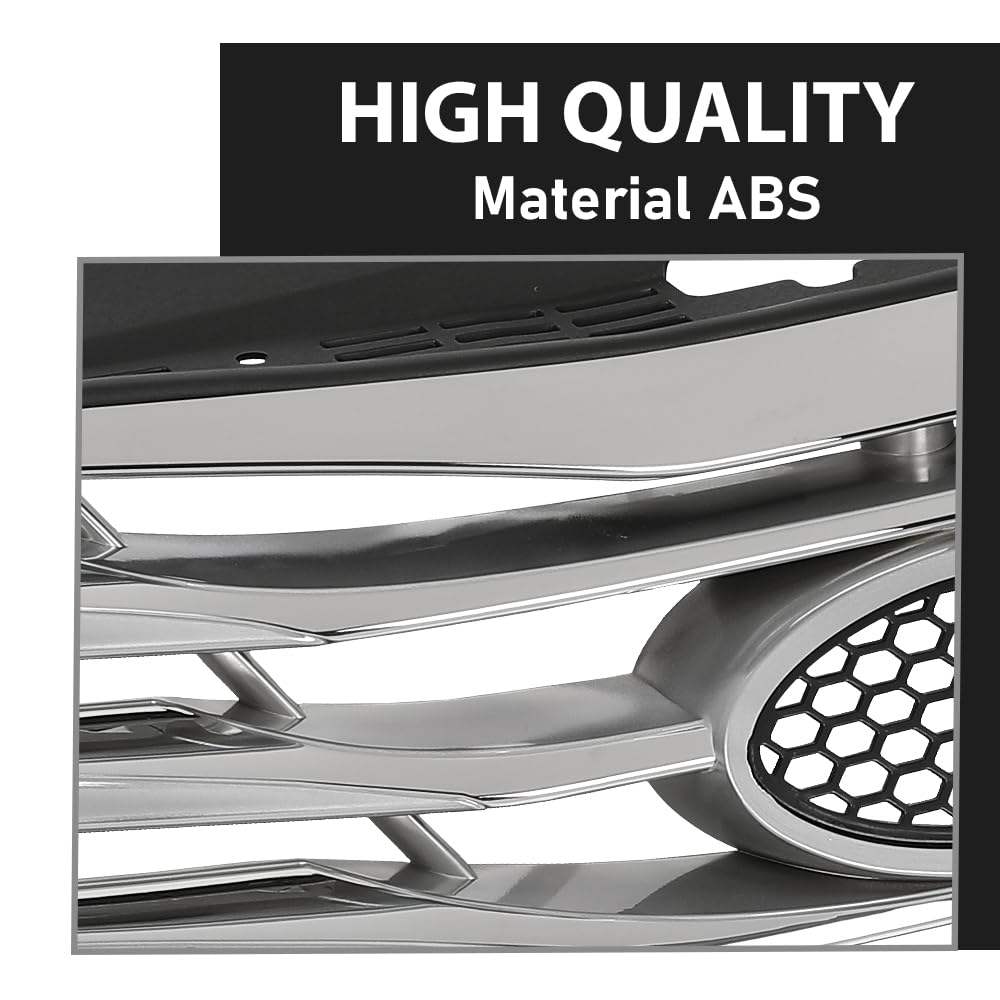 G-PLUS Front Bumper Radiator Grille Chrome Compatible with Hyundai Azera 2012-2014 863503V000