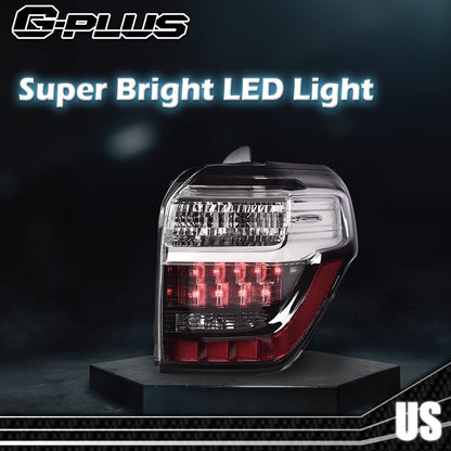 G-PLUS Left Driver Side LED Tail Light Lamp Compatible with Toyota 4Runner 2014-2019 LED Tail Lights Assembly Replacement 8156135392 TO2818156 Luces Traseras