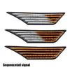 G-PLUS LED Switchback Signal Lamp Side Marker Lights Compatible with Honda Civic 2016 2017 2018 2019 2020 2021 33850TBAA02, 33850TBAA01, 33800TBAA02 Smoke Lens