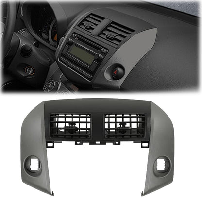 G-PLUS Center Dash A/C Heater Air Vent Cover Trim Bezel Switch Compatible with Toyota Rav4 2006-2012 Dashboard Air Vent Panel