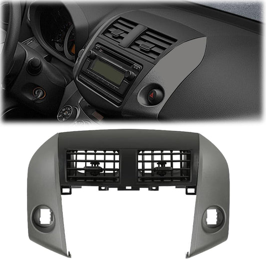 G-PLUS Center Dash A/C Heater Air Vent Cover Trim Bezel Switch Compatible with Toyota Rav4 2006-2012 Dashboard Air Vent Panel