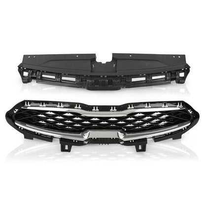 G-PLUS Front Upper Bumper Grille & Radiator Sight Shield Cover Compatible with Kia Forte 2019-2021 KI1224116 KI1200205 86370M7000 86350M7010