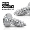 G-PLUS License Plate Screws Self Tapping Pan Head Compatible with Most Vehicles (100 Pkg)