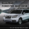 G-PLUS Fog Light Molding Trim Driver Left Side Compatible with Subaru Forester 2017-2018 57708SG010