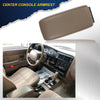 G-PLUS Center Console Lid & Latch Compatible with Toyota Tacoma 1995-2000/ 4Runner 1996-1998, Center Console Armrest Lid Oak Tan