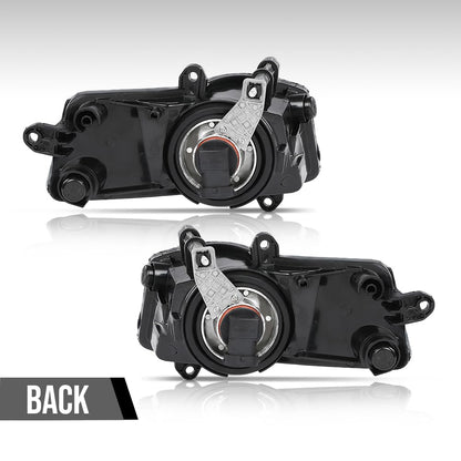 G-PLUS Pair Front Bumper Driving Fog Light Lamps Compatible with Audi A6 C6 2009-2011 Fit Audi A6 S6 Quattro 2009-2011 4F0941699A, 4F0941700A Black
