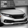G-PLUS Front Lip Splitter Compatible with Honda Civic Sedan 4-Door 2016 2017 2018 2019 2020, Not Fit Coupe or Hatchback Models Glossy Black