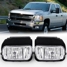 G-PLUS Fog Lights for Chevy Silverado 1500 2500 3500 2003-2006 Avalanche 2002-2006 Clear Lens