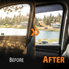 G-PLUS in-Channel Auto Vent Window Visor Compatible with Hyundai Santa Cruz 2022-2026 4PCS Smoky