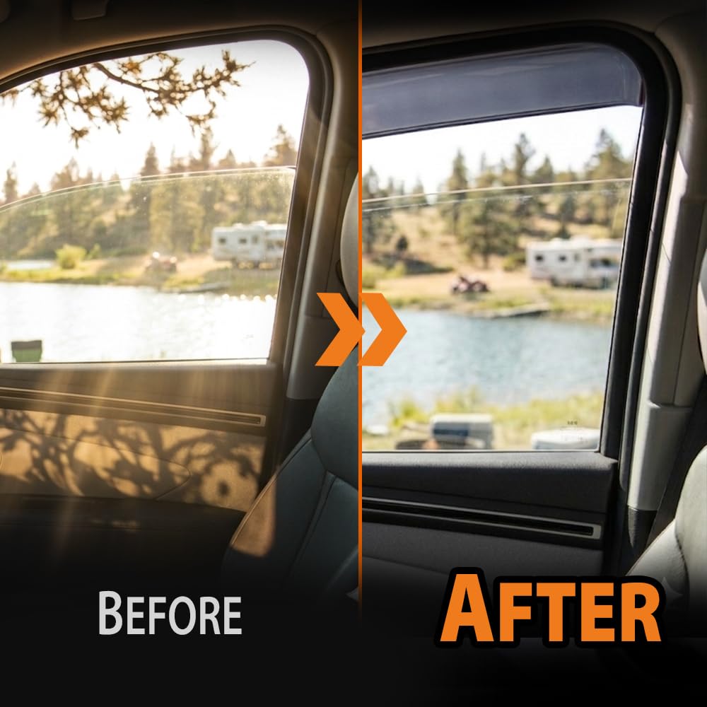 G-PLUS in-Channel Auto Vent Window Visor Compatible with Hyundai Santa Cruz 2022-2026 4PCS Smoky