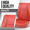 G-PLUS Front & Rear Seat Covers Full Set Compatible with Dodge Challenger SE SXT RT 2011-2014 (NOT Fit SRT8) Red