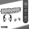 G-PLUS Front Bumper Lower Grill Fog Lights Set Compatible with Toyota 4Runner TRD / SR5 2014-2019 TO1039173, TO1036148 Black