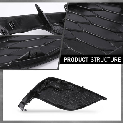 G-PLUS Front Left Bumper Fog Light Cover, Compatible with Toyota Camry XSE SE 2021-2024, NOT Fit LE XLE Model, Driver Side, 8148206190, TO1038242