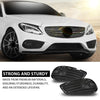 G-PLUS Front Bumper Fog Grille Cover Compatible with Benz C-Class W205 2015-2018,Fit Benz C300 (4Matic, Base) 2015-2018 2058854123, 2058854023