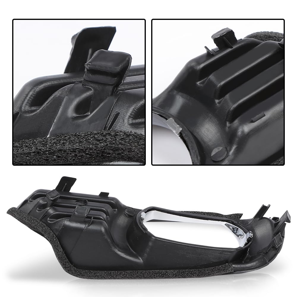 G-PLUS Black Front Bumper Fog Lights Covers Trim 2Pcs Compatible with Toyota Camry XLE 2007 2008 2009 5212706040, 5212806040, TO2598101, TO2599101 Fog Lamp Accessories Black