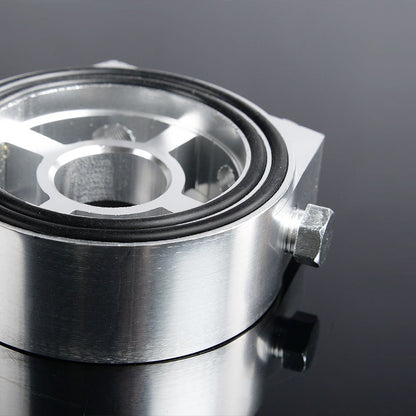 G-PLUS Oil/Gauge Filter Oil Pressure Adapter Universal Aluminum Oil pressure/temperature gauge Filter Cooler Sandwich Plate Adapter M20 X 1.5 Racing Sport JDM