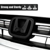 G-PLUS Front Bumper Upper Hood Grille Compatible with Honda Accord Sedan 2013 2014 2015 Replacement Black & Chrome Grill 71121T2FA01, HO1200214