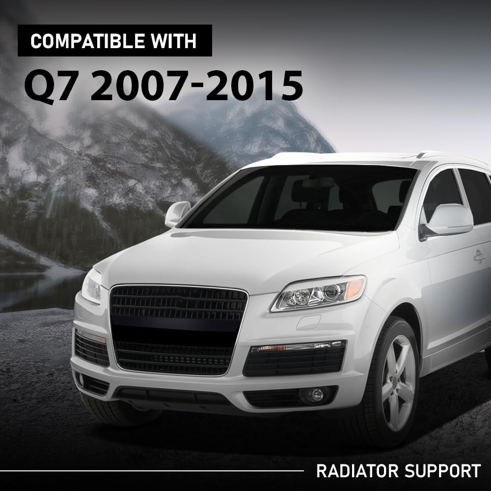 G-PLUS Radiator Support Assembly, Compatible with Audi Q7 Base/Premium/Prestige/ 2007-2015, 4L0805594A, AU1225131