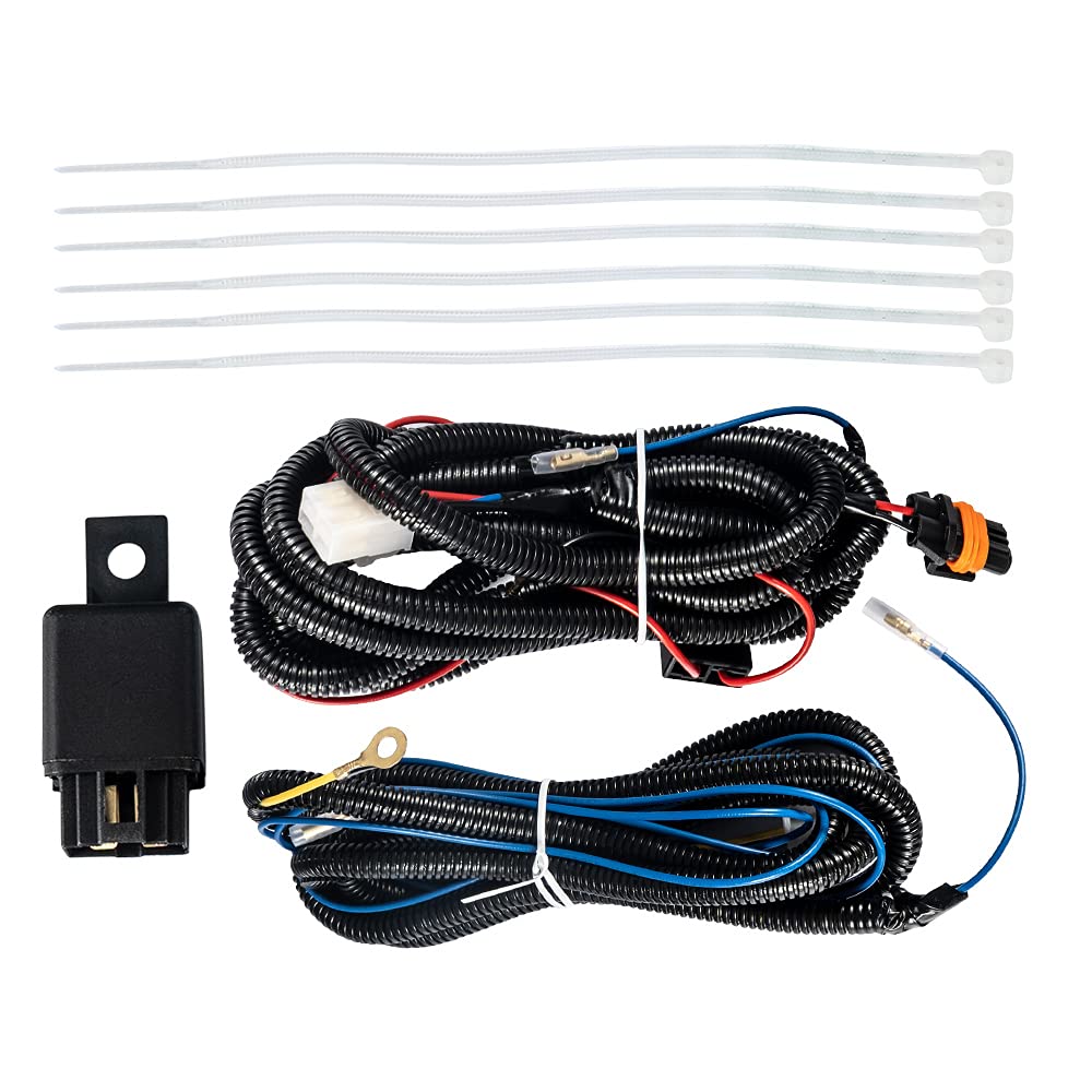 G-PLUS Fog Lights Kit Compatible With 2011-2015 Ford F250 F350 F450 F550 Superduty, Driving Fog Lamps Wiring & Bezel Kit (Smoky Lens) neblineros para autos delantero faros antiniebla