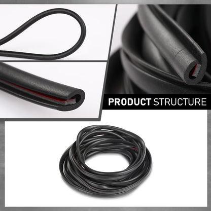 G-PLUS Fender Flare Rubber Seal 18 Feet(5.4864m) Edge Trim, Fender Flare Gasket Universal Fit for Car and Truck Wheel Wells