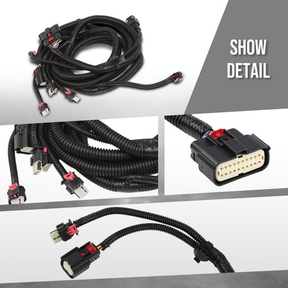 G-PLUS Front Parking Sensor Harness Compatible with Tesla Model X 2016 2017 2018 2019 2020 103243300G, 1032433-00-G, 1032433-00 Black