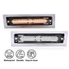 G-PLUS Amber LED Marker Light Compatible with Chevy C10 C20 C30 GMC 1981-1991 GM2550115, GM2551107 Clear Lens Front Side Marker Lamp