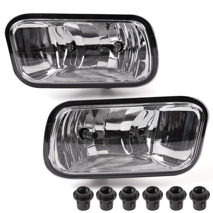 G-PLUS Front Bumper Fog Lights Compatible With Dodge Ram 1500 2009 2010,Compatible With Ram 1500 2500 3500 2011-2012 W/Halogen Bulbs Clear Lens