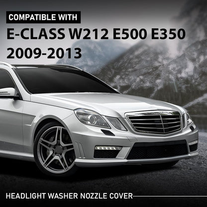 G-PLUS Front Headlight Washer Cover Right and Left Compatible with Benz E-Class W212 E500 E350 E250 2009-2013 A2128600108