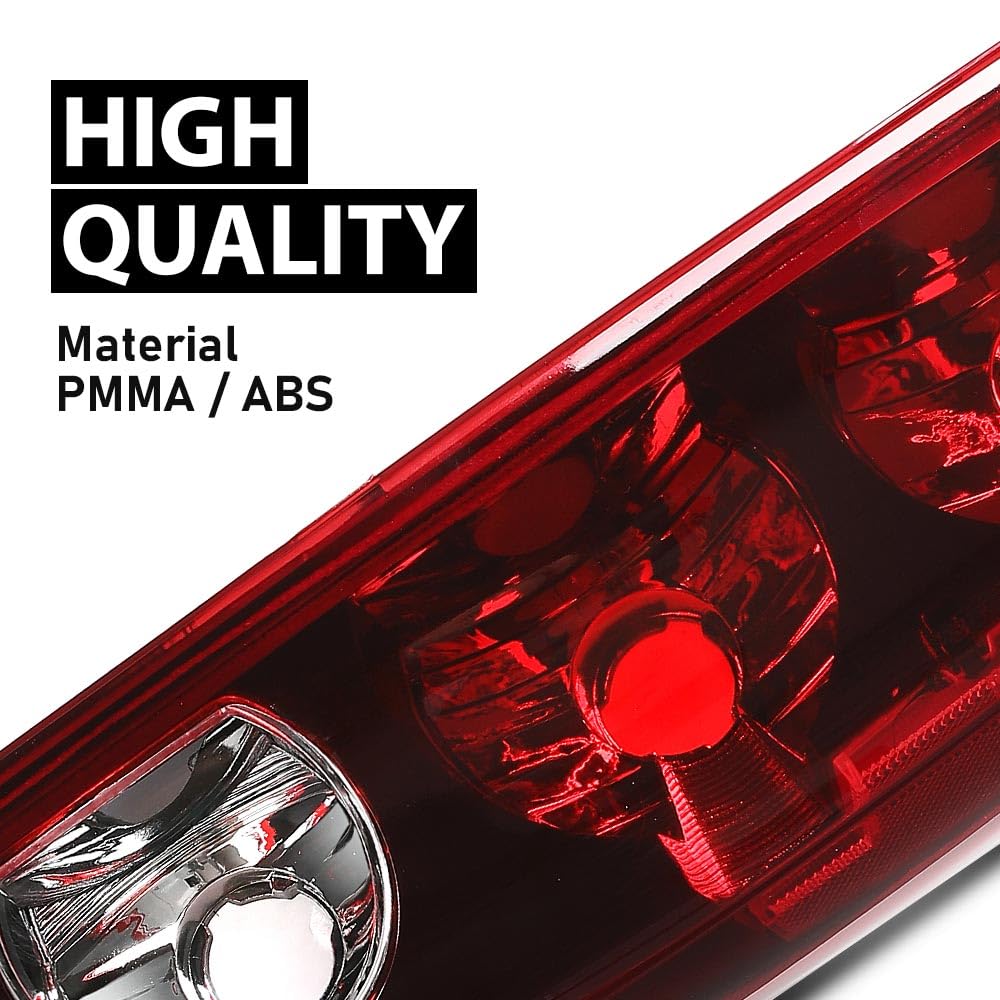 G-PLUS Rear Right Tail Light Assembly w/o Blubs Compatible with Chevy Colorado/GMC Canyon 2004-2012 Rear Brake Lamp Luces Traseras, GM2801164 19417443, Red Lens